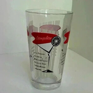 Vintage  Libbey cocktail shaker with 4 recipes